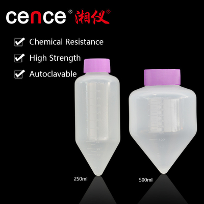Sınıflandırma Yüksek Hızlı Sentrifüj Makinesi için 250ml Konik Tüp