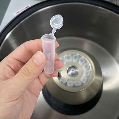 Yüksek Hızlı Kan Toplama Tüpü 5 ml yuvarlak alt ve Kapak Max RCF 50000xg ile PP test tüpü